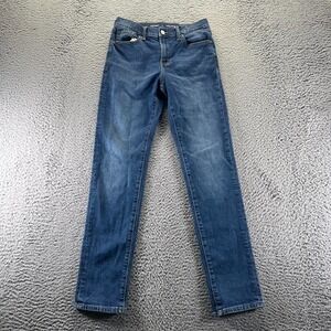 Old Navy Built-In Flex Jeans Boys 14 Blue Cotton Denim Tapered Workwear Faded